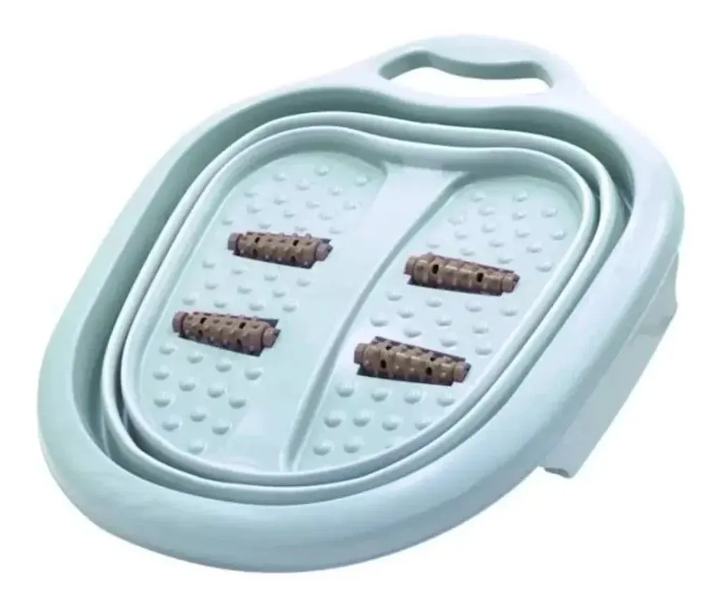 Tina Spa Para Pies Bañera Plegable Portátil Hidromasaje Verde